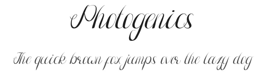 Photogenics by Edric Studio — Script Handwritten Font