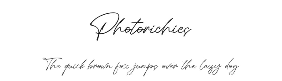 Photorichies by Almarkhatype — Script Handwritten Font