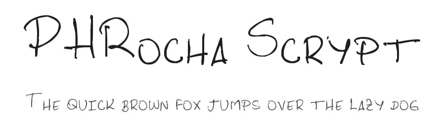 PHRocha Scrypt by Pedro Rocha — Script Handwritten Font
