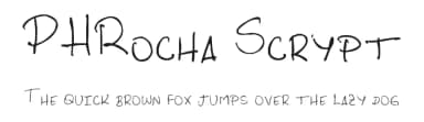 PHRocha Scrypt by Pedro Rocha — Script Handwritten Font — thumbnail 1