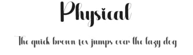 Physical by Scratchones — Script Handwritten Font — thumbnail 1