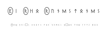 Pi Rho Runestones by Peter Rempel — Dingbats Font — thumbnail 1