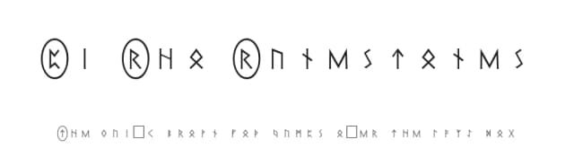 Pi Rho Runestones by Peter Rempel — Dingbats Font