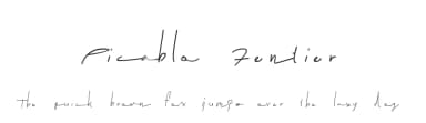 Picablo Fentier by Sigit Nur Wicaksono — Script Handwritten Font — thumbnail 1