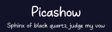 Picashow by MJType — Script Handwritten Font — thumbnail 2