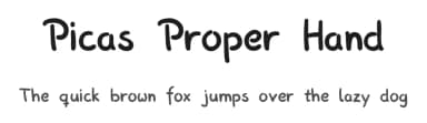 Picas Proper Hand by Anne Elster — Script Handwritten Font — thumbnail 1