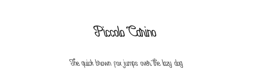 Piccolo Carino by Staircase Studio — Script Handwritten Font