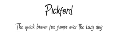 Pickford by Bale — Script Handwritten Font — thumbnail 1