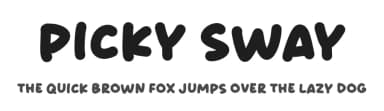 Picky Sway by Origin Type — Script Handwritten Font — thumbnail 1