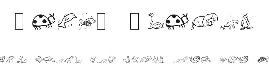 Pict' Animos by Fraternet — Dingbats Font