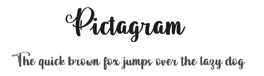 Pictagram by Abo Daniel Studio — Script Handwritten Font