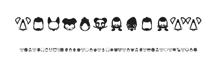 Pictoserie 2 by Maelle.K | Thomas Boucherie — Dingbats Font