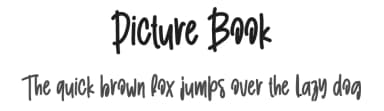 Picture Book by Andi Moz — Script Handwritten Font — thumbnail 1