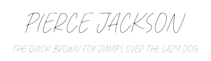 Pierce Jackson by Balpirick Studio — Script Handwritten Font