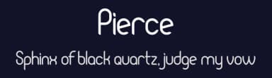 Pierce by madeDeduk — Sans Serif Font — thumbnail 2