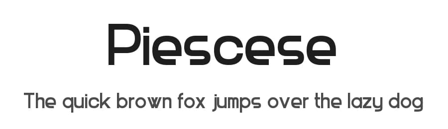 Piescese by Chequered Ink — Sans Serif Font