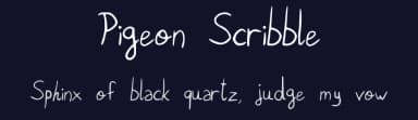 Pigeon Scribble by Loïc Jeannin — Script Handwritten Font — thumbnail 2