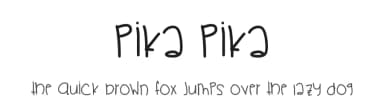 Pika Pika by Des Gomez — Script Handwritten Font — thumbnail 1