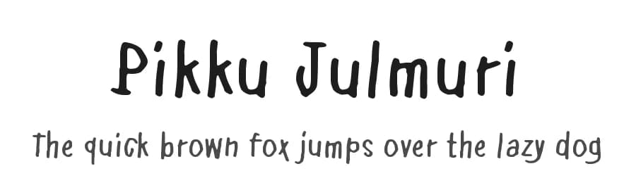 Pikku Julmuri by Juha Korhonen — Script Handwritten Font
