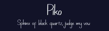 Piko by Rifky Naufaldy — Script Handwritten Font — thumbnail 2
