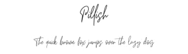 Pillish by Maulana Creative — Script Handwritten Font — thumbnail 1