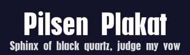 Pilsen Plakat by Dieter Steffmann — Sans Serif Font — thumbnail 2
