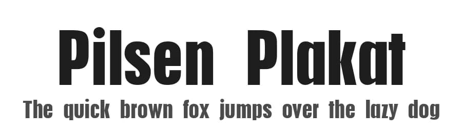 Pilsen Plakat by Dieter Steffmann — Sans Serif Font