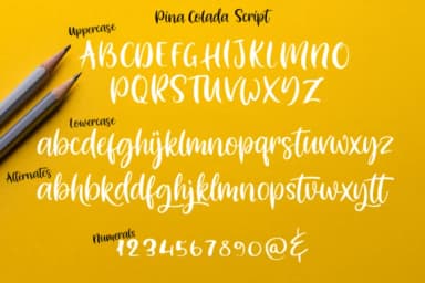 Pina Colada Font by Pasha Larin — Script Handwritten Font — thumbnail 8