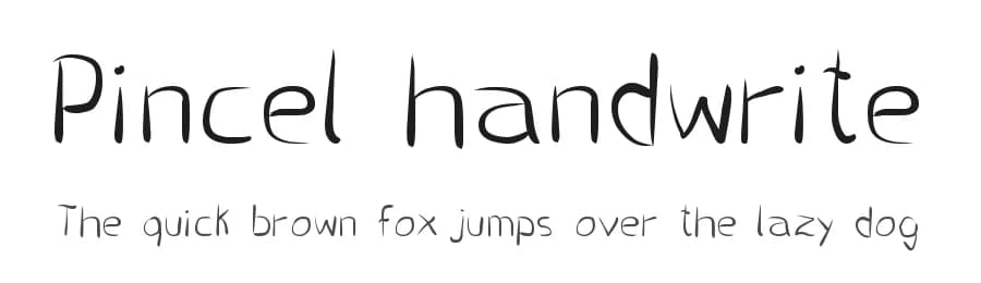 Pincel handwrite by zanatlija — Script Handwritten Font