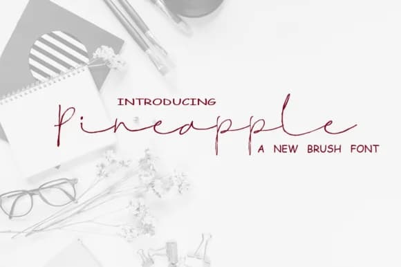 Pineapple Font by typedesign93 — Script Handwritten Font