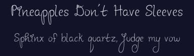 Pineapples Don't Have Sleeves by letterpunch — Script Handwritten Font — thumbnail 2