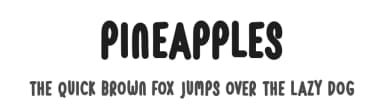 Pineapples by Hanna Bie — Script Handwritten Font — thumbnail 1