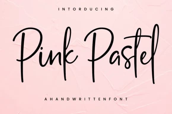 Pink Pastel Font by RasdiType — Script Handwritten Font