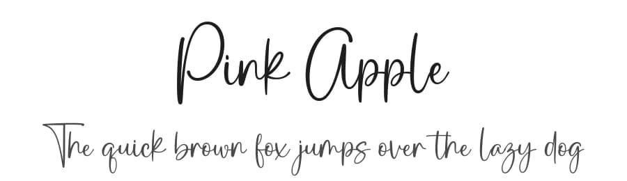 Pink Apple by Ramli Setiadi — Script Handwritten Font