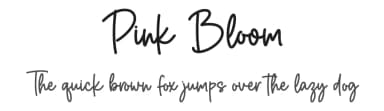 Pink Bloom by Graphix Line Studio — Script Handwritten Font — thumbnail 1