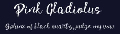 Pink Gladiolus by madeDeduk — Script Handwritten Font — thumbnail 2