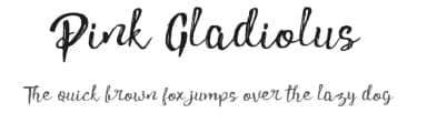 Pink Gladiolus by madeDeduk — Script Handwritten Font — thumbnail 1