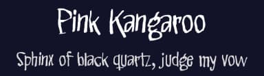 Pink Kangaroo by Juha Korhonen — Script Handwritten Font — thumbnail 2
