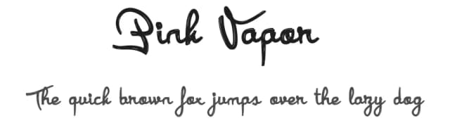 Pink Vapor by Qkila — Script Handwritten Font