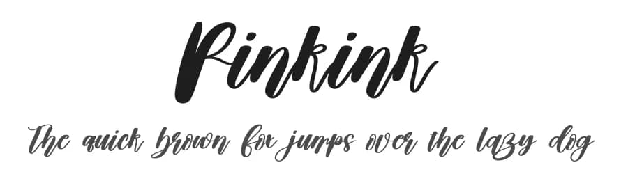 Pinkink by Scratchones — Script Handwritten Font