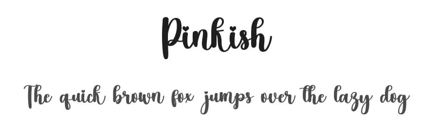 Pinkish by FreshtypeINK — Script Handwritten Font
