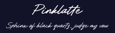 Pinklatte by Typebae Foundry — Script Handwritten Font — thumbnail 2