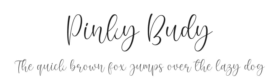 Pinky Budy by AV Type — Script Handwritten Font