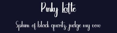 Pinky Latte by One Design — Script Handwritten Font — thumbnail 2