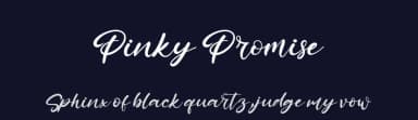 Pinky Promise by Kong Font — Script Handwritten Font — thumbnail 2