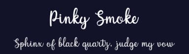 Pinky Smoke by Syifaul Hariq — Script Handwritten Font — thumbnail 2