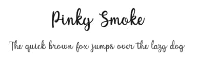 Pinky Smoke by Syifaul Hariq — Script Handwritten Font — thumbnail 1