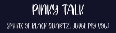 Pinky Talk by Al Ghul — Script Handwritten Font — thumbnail 2
