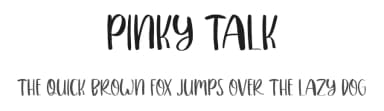 Pinky Talk by Al Ghul — Script Handwritten Font — thumbnail 1