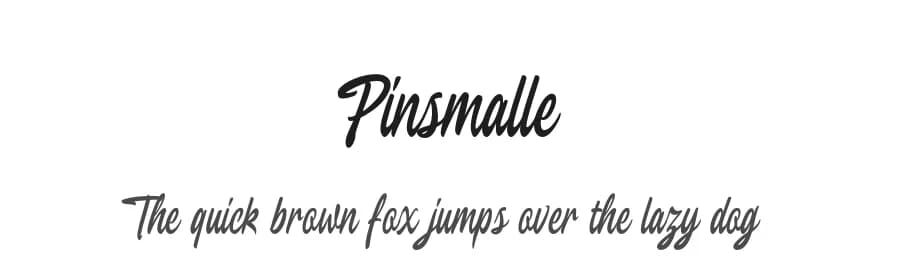 Pinsmalle by Letterhend Studio — Script Handwritten Font